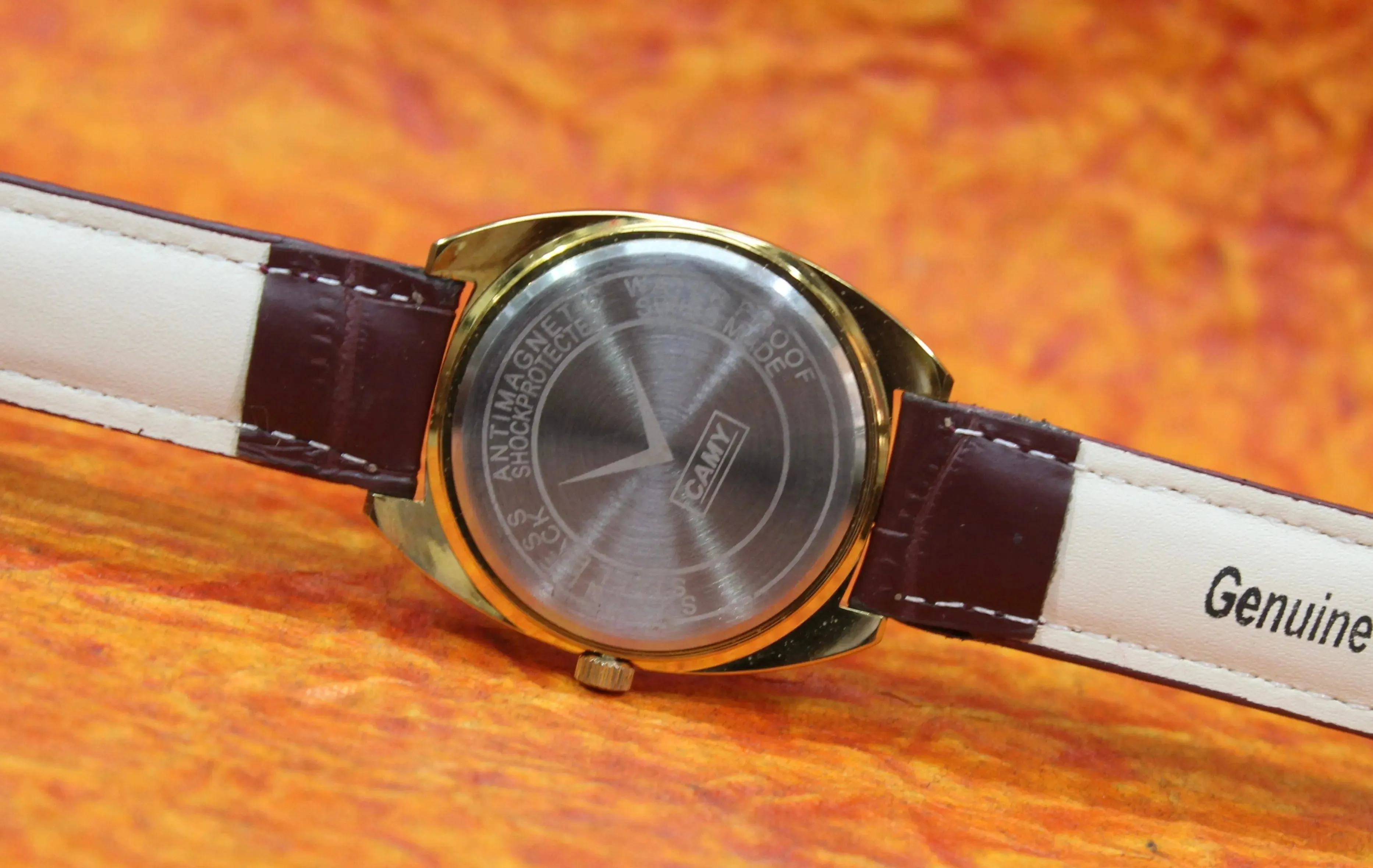 Vintage Mechanical Watch Camy Geneva 17 Jewels Mechanical FHF ST96 Hand Wind Swiss Made Movement