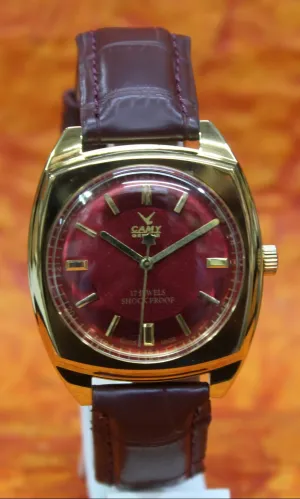 Vintage Mechanical Watch Camy Geneva 17 Jewels Mechanical FHF ST96 Hand Wind Swiss Made Movement