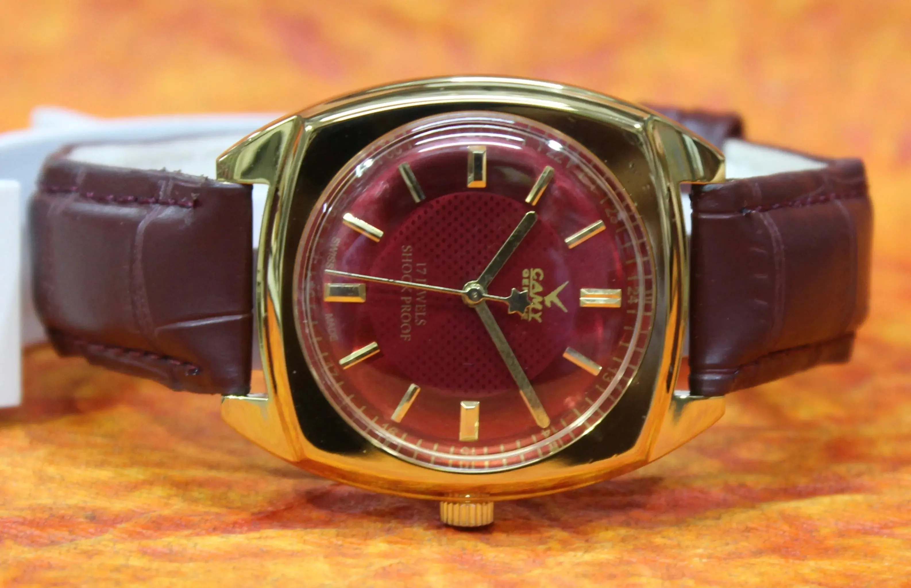 Vintage Mechanical Watch Camy Geneva 17 Jewels Mechanical FHF ST96 Hand Wind Swiss Made Movement