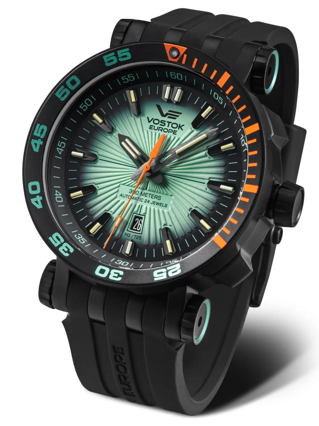 Vostok-Europe ENERGIA 2 Men's Black PVD Diver Watch NH35-575C649