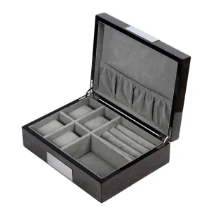 Walnut Case 4 Watch Slots & Jewelry Chamber