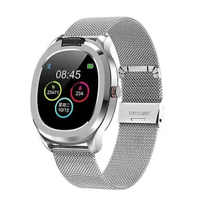 Watches thermometer smart watch waterproof heart rate ecg monitor full smart watches sv silver metal