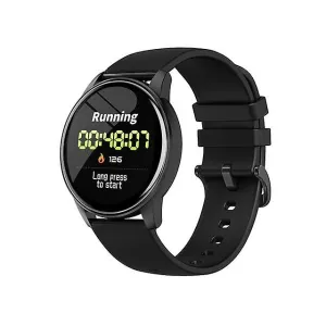 Watches touch smart watch men blood pressure heart rate monitor round smart watches w8 black siliconc