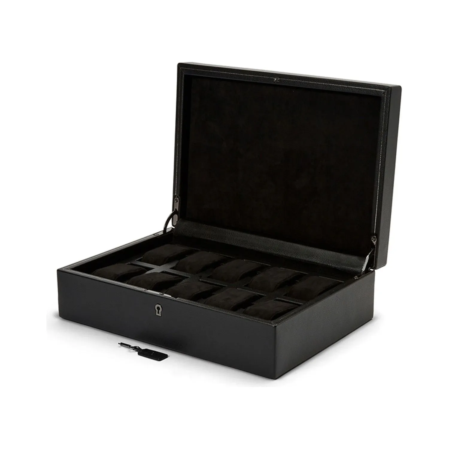 Wolf British Racing 10 Piece Watch Box Black
