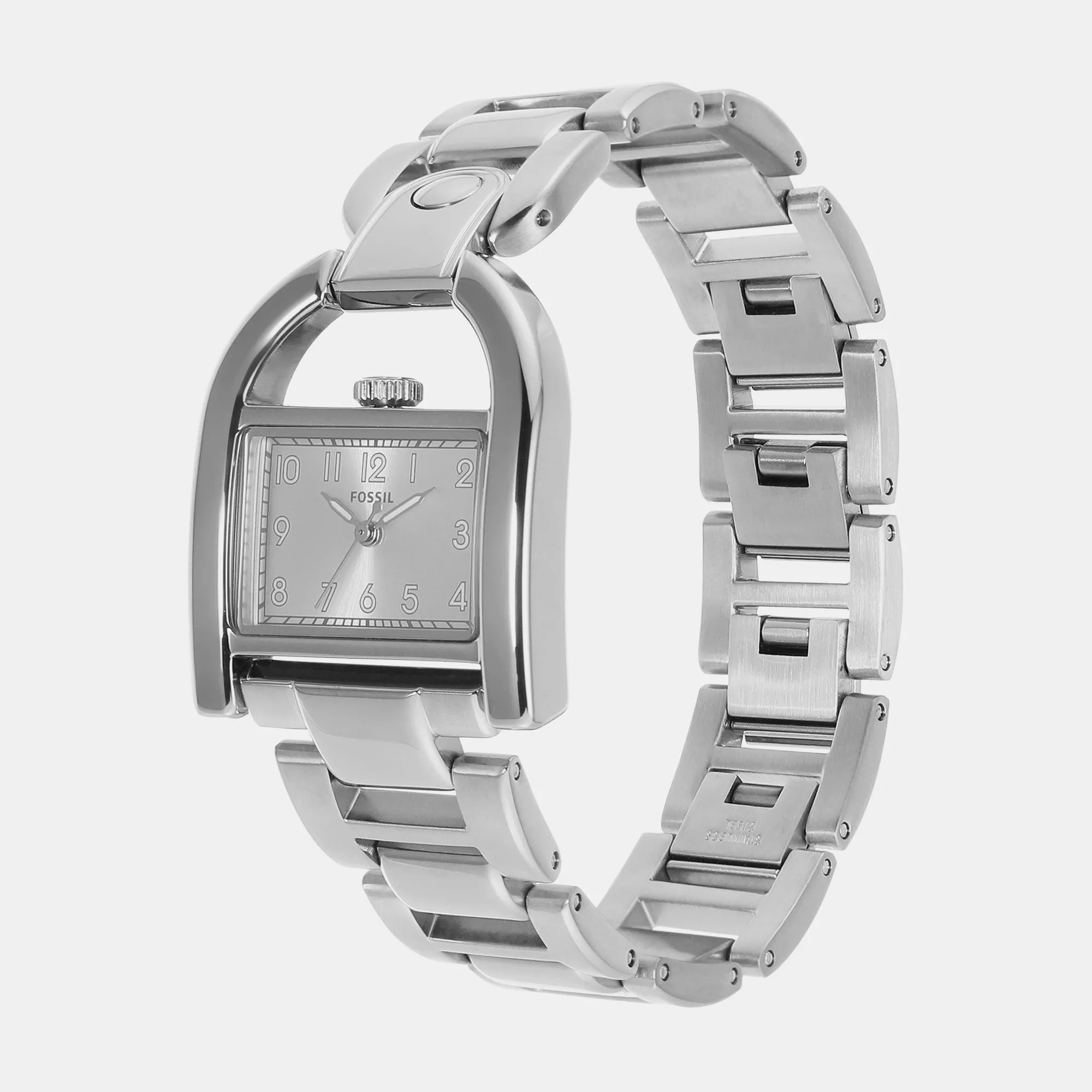 Women Silver Analog Stainless Steel Watch ES5326